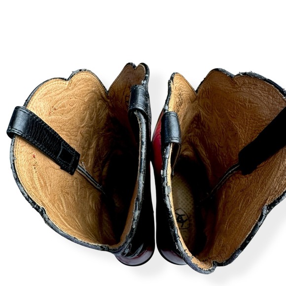 Ariat Heritage R Toe Boots Red Leather Women's Size 9 B Western Cowgirl - Picture 12 of 15